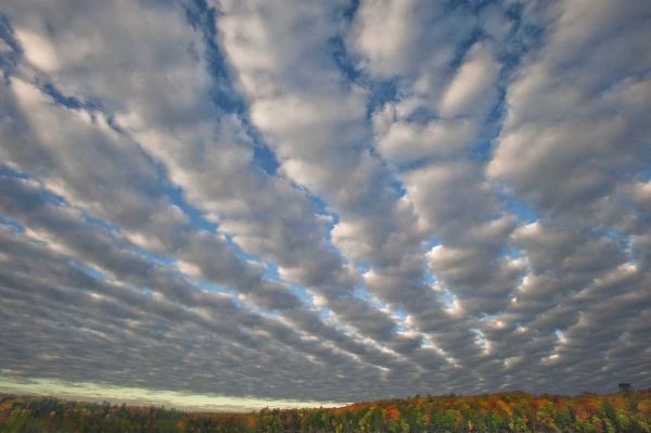 Michigan Clouds over Petes Lake in autumn